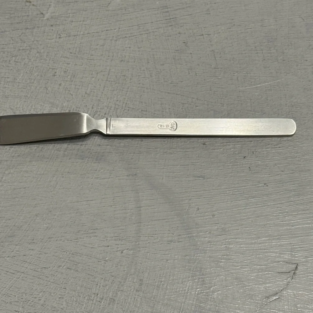 Vintage Japan Airline Butter Knife Spreader Stainless Steel Spreader Knife